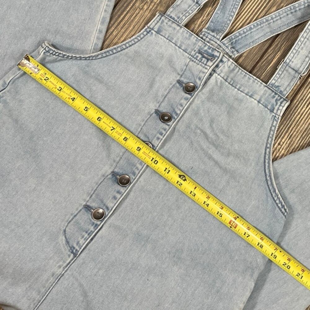 Billabong Denim‎ Overalls Button Front Jeans Y2K Sun Seeker Vintage Retro Farm L - Picture 2 of 10